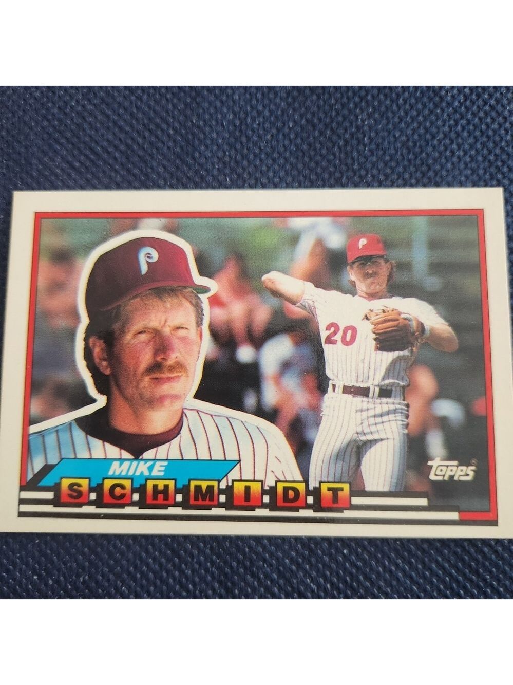 1989 TOPPS BIG BASEBALL Mike Schmidt LOW POP!